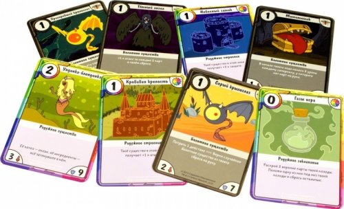 Настольная игра - Настільна гра Час пригод: Карткові Війни. Бімо проти Леді Лівнерог (Adventure Time Card Wars: BMO vs. Lady Rainicorn) RUS