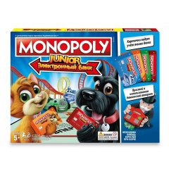 Настольная игра - Настільна гра Монополія Джуніор з банківськими Картами (Monopoly Junior)