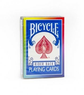Игральные карты Bicycle Rider Back (Rainbow Black)