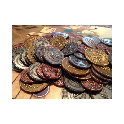 Металические монеты для игры Виноделие (Viticulture Metal Lira Coins)