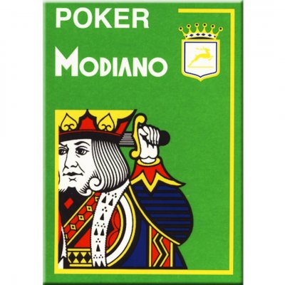 Гральні Карти Modiano Poker 100% Plastic 4 Jumbo Index Light Green