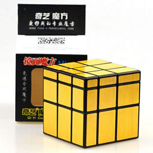 Кубик Рубика Qiyi 3*3*3 mirror gold (Кубик Зеркальный Золото)