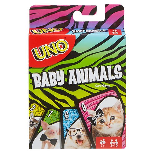 Настольная игра - UNO Baby Animals (Уно Малыши Зверьки)