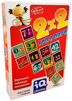 Настольная игра - IQ 2х2. Гра в Пари (Игра в Пары)