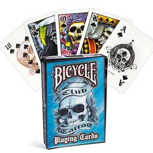 Игральные карты - Игральные Карты Bicycle Club Tattoo Playing Cards Blue