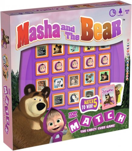 Настольная игра - Top Trumps Match Masha and the Bear ENG