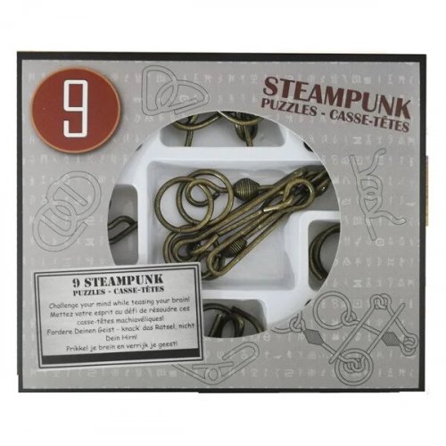 Головоломка - Набір Металевих Головоломок Steampunk Grey Set (Сірий)