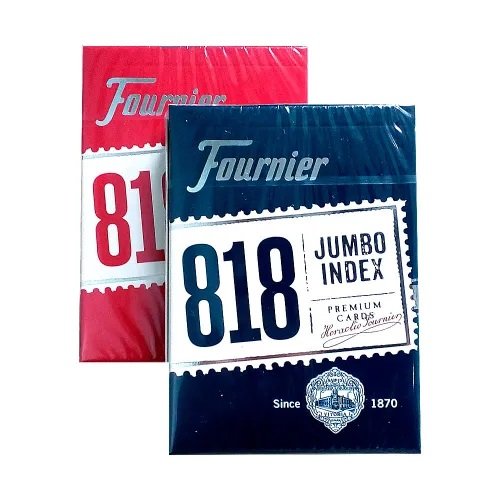 Аксессуары - Игральные карты Fournier 818 Jumbo Index red/blue