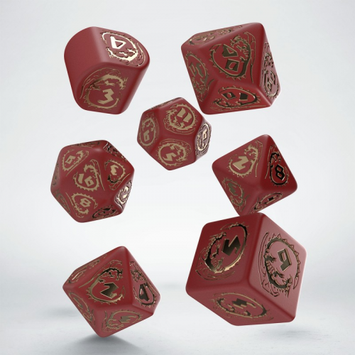 Аксессуары - Набор кубиков Dragons Modern Dice Set: Ruby
