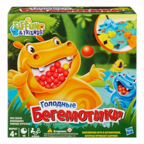 Настольная игра - Голодні бегемотики ( Hungry Hippo's)