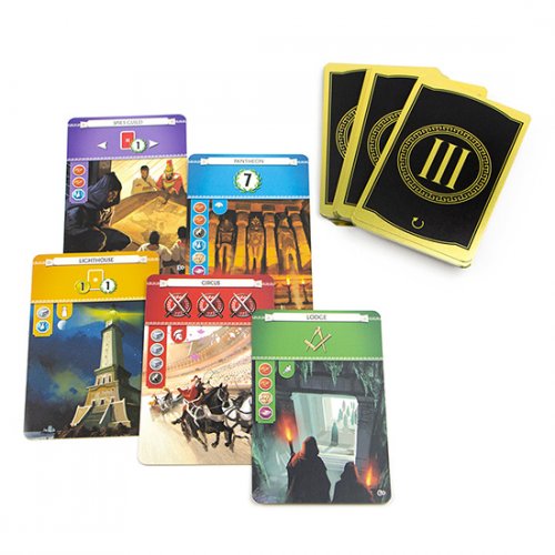 Настольная игра - 7 Чудес: Друге Видання (7 Wonders: Second Edition) ENG + QRкод з українськими правилами 