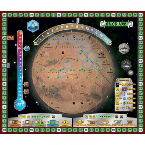 Настольная игра - Тераформування Марса. Еллада та Елізій (Terraforming Mars. Hellas & Elysium) Доповнення UKR