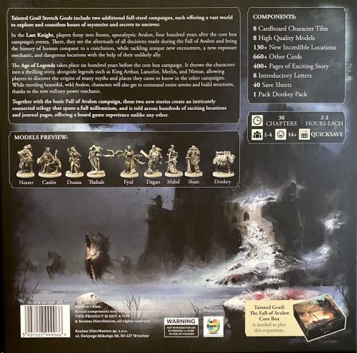 Настольная игра - Осквернённый Грааль. Кампании «Эпоха легенд» и «Последний рыцарь» (Tainted Grail. Age of Legends & Last Knight Campaigns) дополнение RUS