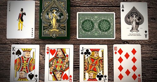 Аксессуары - Гральні Карти Theory11 Tycoon Playing Cards Green