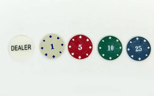 Настольная игра - Фішки для покеру 100 фішок з номіналом у металевій коробці (Poker Chips)