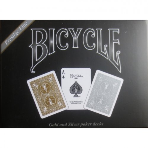 Игральные карты - Гральні карти 2 Decks Bicycle Prestige Gold & Silver