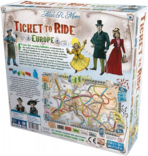 Настольная игра - Ticket to Ride: Europe (Квиток на Потяг: Європа) ENG