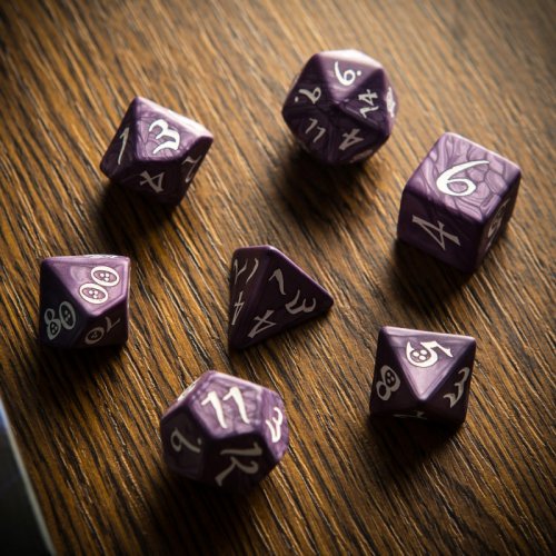 Аксессуары - Набор кубиков Classic RPG Lavender & White Dice Set