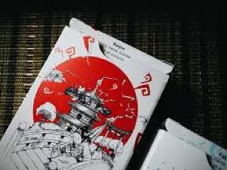 Игральные карты - Игральные Карты Fujin & Raijin playing cards red

