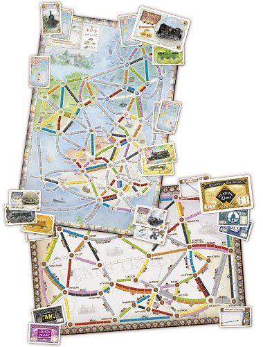 Настольная игра - Ticket to Ride: United Kingdom Map Collection (Квиток на потяг. Об'єднані королівства) (доповнення) ENG