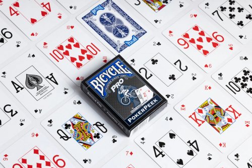 Игральные карты - Игральные карты  Bicycle Pro PokerPeek BLUE/RED