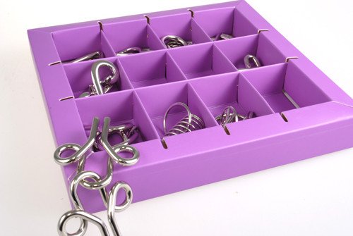 Головоломка - 10 Metal Puzzles Purple (10 металевих пазлів. Фіолетова)