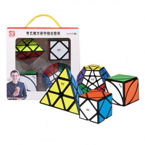 Головоломка - QIYI Набір Кубиків Рубика #3 з наліпками (Luxurious Set Stickerless #3)