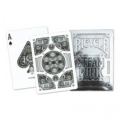 Игральные карты - Гральні Карти Bicycle Steampunk Playing Cards Silver