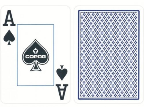 Игральные карты - Пластиковые Игральные Карты Copag 100% plastic Jumbo index red/blue