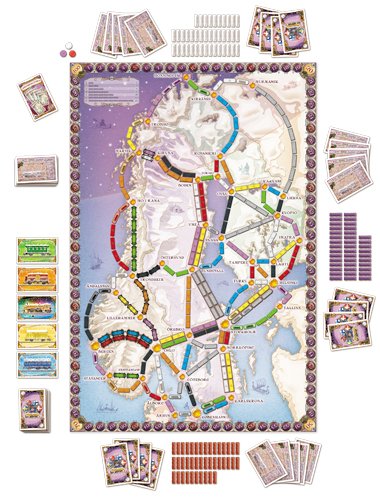 Настольная игра - Ticket to Ride: Nordic Countries (Билет на поезд: Северные Страны) ENG
