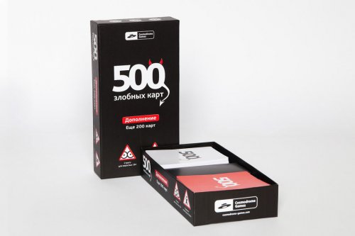 Настольная игра - 500 злобных карт. Набор Чёрный (дополнение)