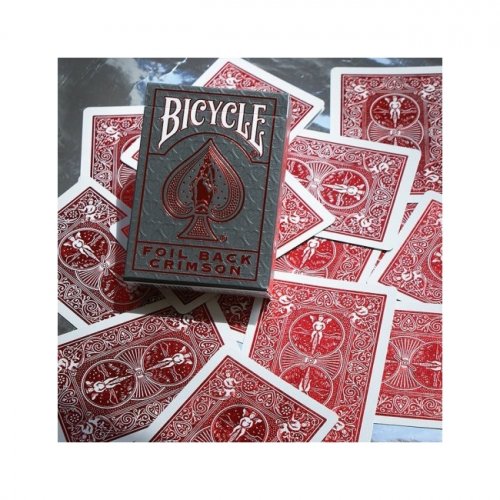 Игральные карты - Игральные Карты Bicycle Metalluxe Foil Back Crimson