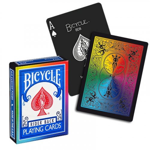 Игральные карты - Гральні карти Bicycle Rider Back (Rainbow Black)