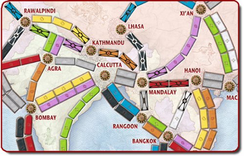 Настольная игра - Настільна гра Квиток на потяг Азія (Ticket to Ride Asia) доповнення RUS