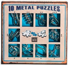 Головоломка - 10 Metal Puzzles Blue (10 Металлических Пазлов. Синий)