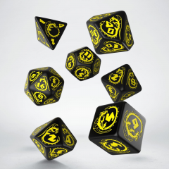 Аксессуары - Набор кубиков Dragons Dice Set Black&Yellow