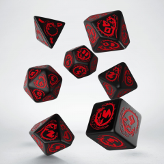 Аксессуары - Набор кубиков Dragons Dice Set Black&Red