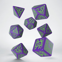  - Набор кубиков Pathfinder Goblin Purple & Green Dice Set
