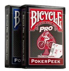  - Игральные карты  Bicycle Pro PokerPeek BLUE/RED